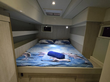 Catamaran Blue Escape, vue cabine arrière