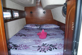 Catamaran Poerava, Cabin inside view