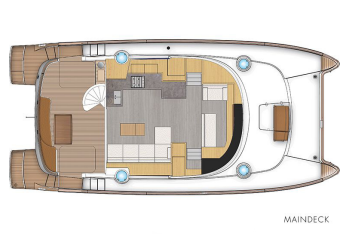 Catamaran Hinatea, pont principal